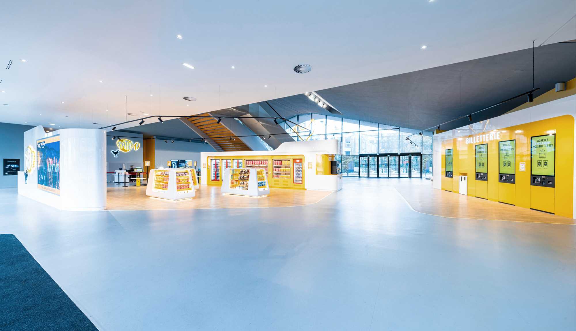 FAY ARCHITECTES - Passage à la marque, retails, Charlie's & Häagen-Dasz, Pathé Games, Circulations, Entrées de salle - Architecture cinéma