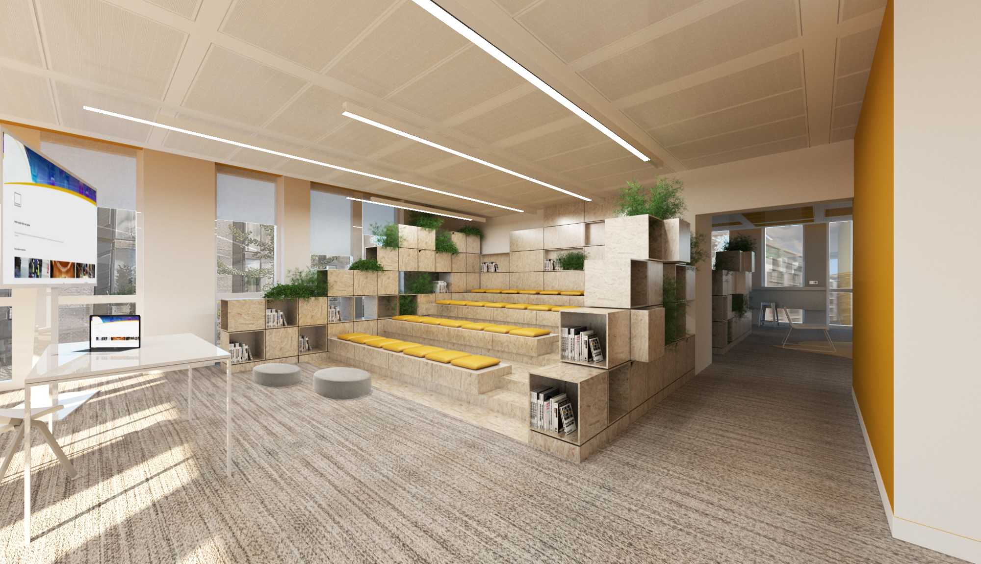 Maison SPIE BATIGNOLLES - Siège social - Fablab - Ateliers - Amphithéatre - Paris - Interior design