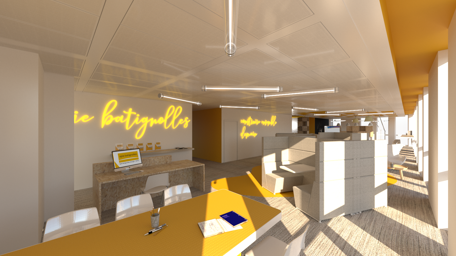 Maison SPIE BATIGNOLLES - Siège social - Fablab - Ateliers - Amphithéatre - Paris - Interior design