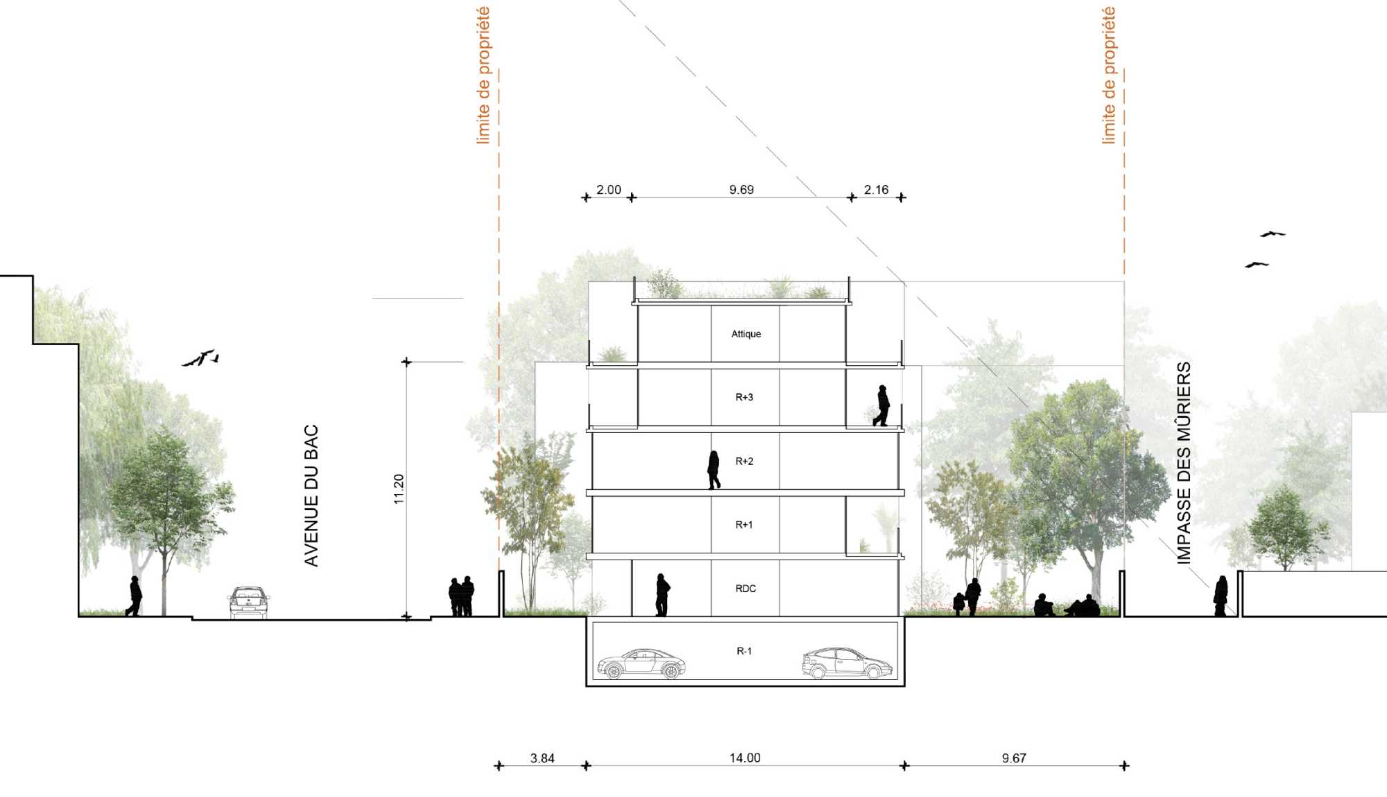 FAY ARCHITECTES LOGEMENTS SAINT MAUR, FR - ARCHITECTES - EXTENSION